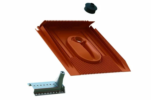 Bild: Klöber GmbH: Venduct® Uniplus Solarhalter ergänzt das funktionssichere Zubehör-Programm für das Dach