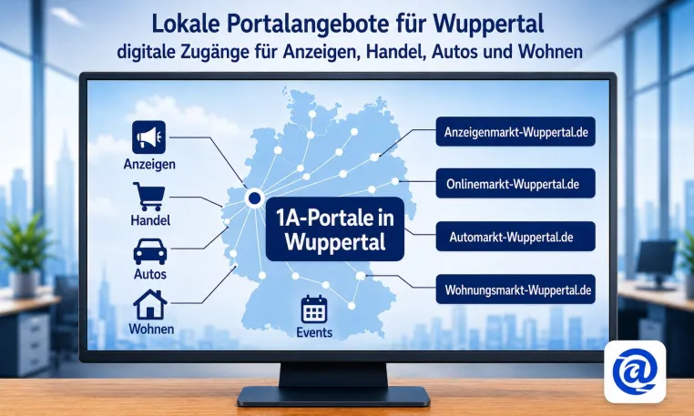 Wuppertal erhält mit 1A-Portale.de zentrale Einstiege für lokale Angebote und Handel Bild: Wuppertal erhält mit 1A-Portale.de zentrale Einstiege für lokale Angebote und Handel