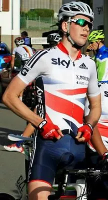 Junioren-Zeitfahrmeister Scott Davies im Interview mit AminoSkin. Bild: Junioren-Zeitfahrmeister Scott Davies im Interview mit AminoSkin.