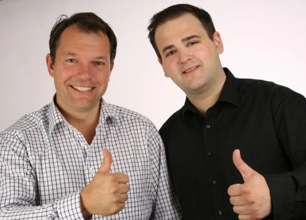 Starten mit Moodmusic durch: Sven Kühne und Dominik Rimkus