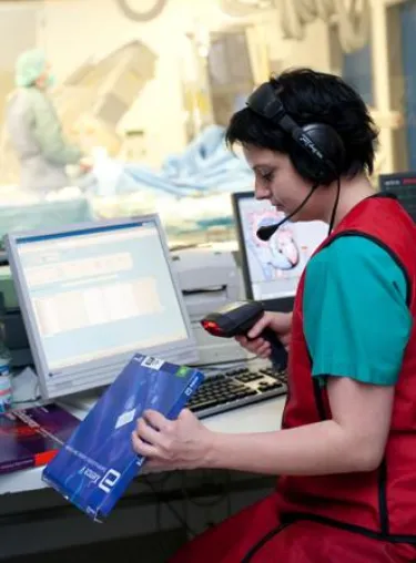 Bild: Preisverdächtig: Materialdokumentation im Krankenhaus per Barcode-Scanning