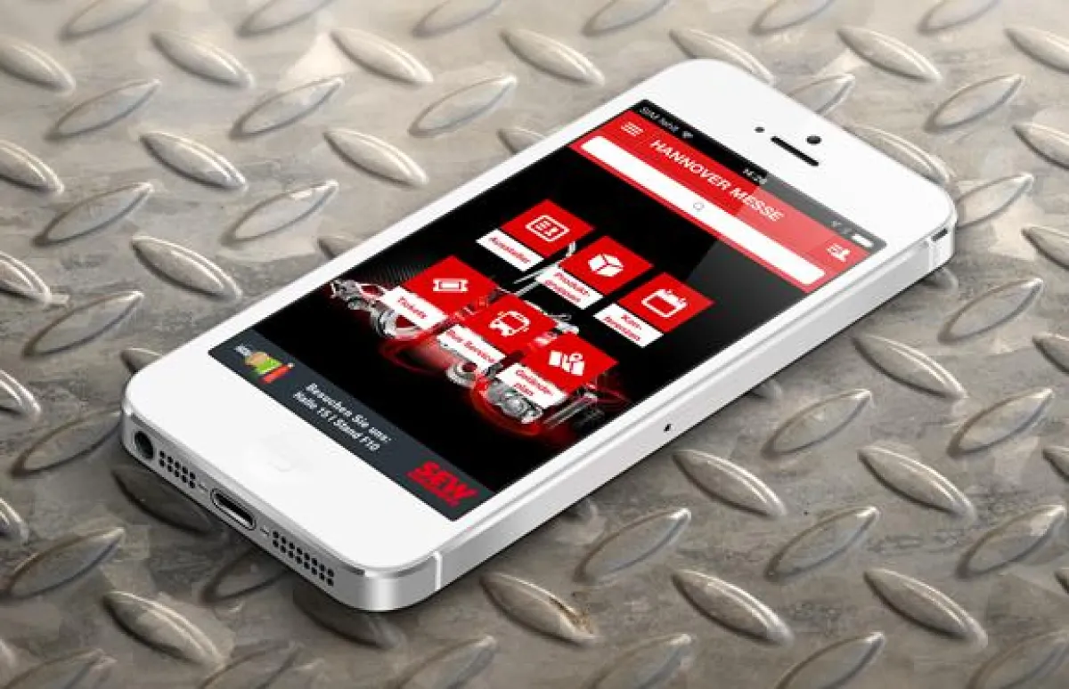 Hannover Messe App von Heidelberg Mobil