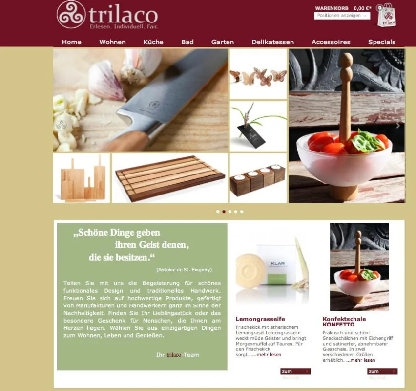 Feine Handwerkskunst bei trilaco