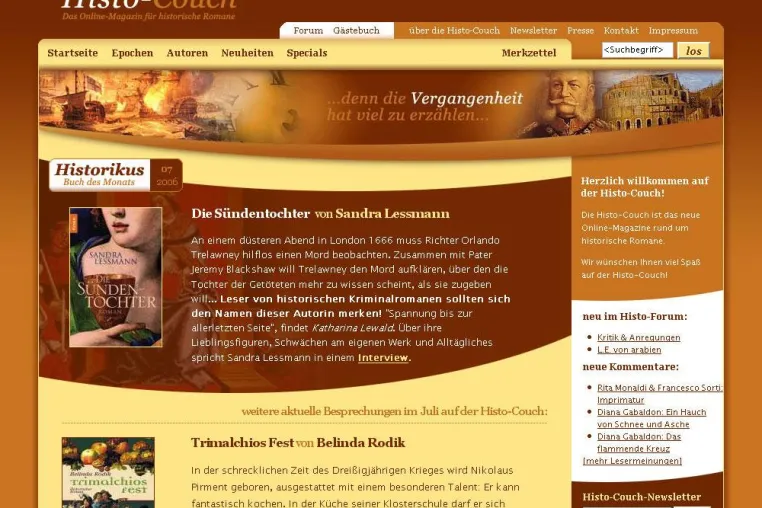 Bild: Epochal historische Romane entdecken