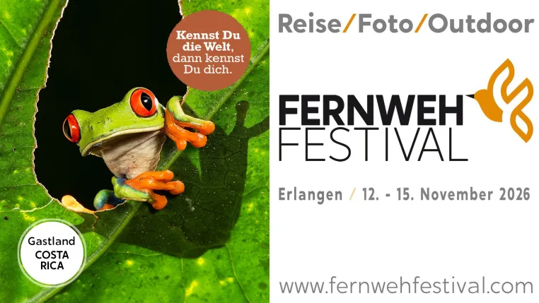 Fernweh Festival 2026 - Vier Tage voller Abenteuer, Inspiration und großer Reisemomente Bild: Fernweh Festival 2026 - Vier Tage voller Abenteuer, Inspiration und großer Reisemomente