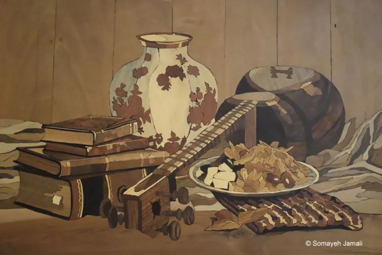 Bild: Geklebt: Kunst aus Holz