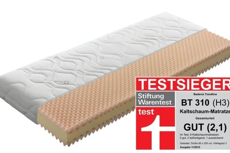 Bild: Badenia Trendline BT 310 Kaltschaummatratze - Der Testsieger der Stiftung Warentest 11/2010!