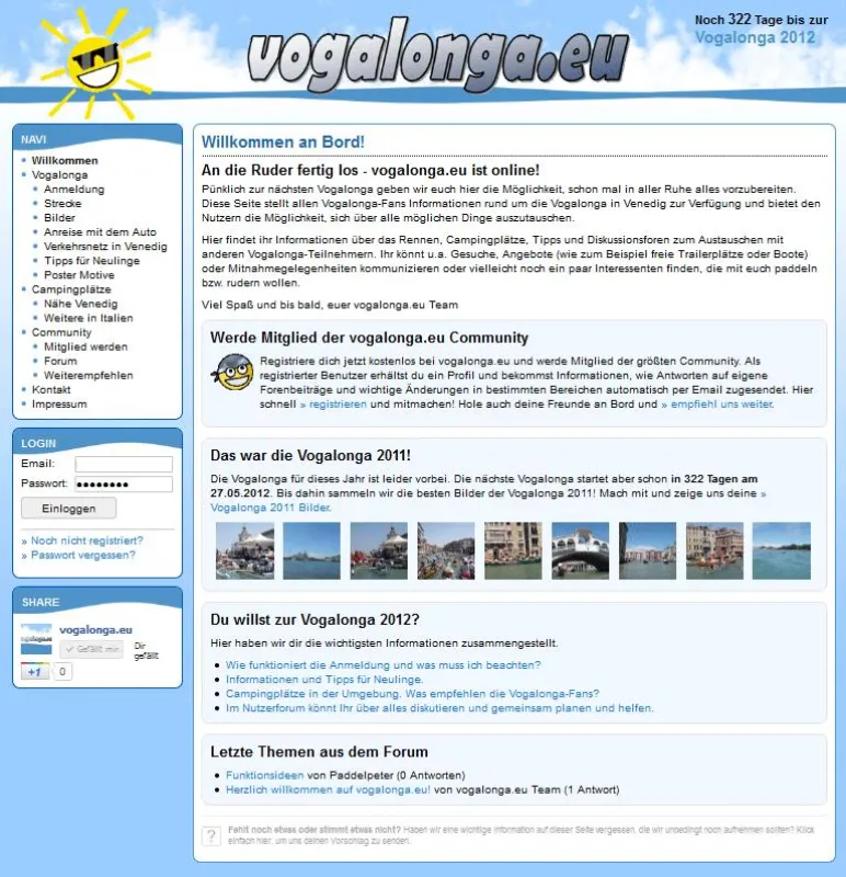 www.vogalonga.eu - Das Portal zur Vogalonga