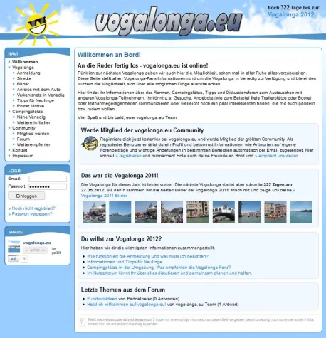 Bild: Neue Webseite für Vogalonga-Fans