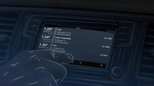Bild: Wenn das Auto zum Sparfuchs wird: Spritpreis-App kann im Auto auf Touchscreen gespiegelt werden