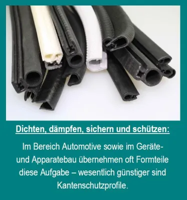 Bild: Kostenvorteil Extrusion: Kantenschutzprofile sind günstige Alternative zu Formteilen