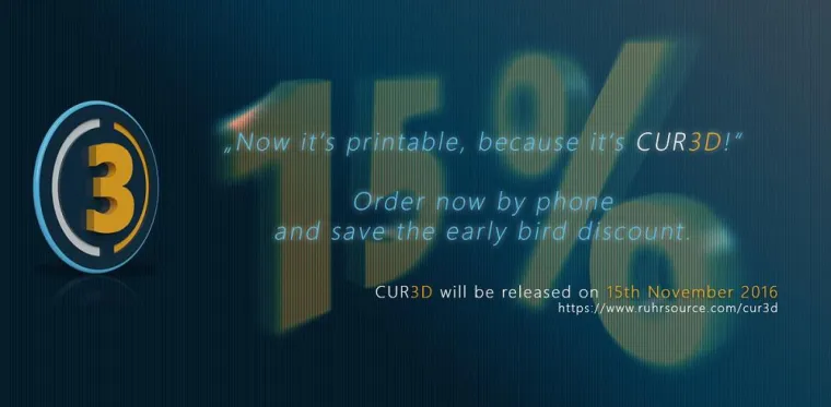 CUR3D - Early Bird Discount Bild: CUR3D - Early Bird Discount