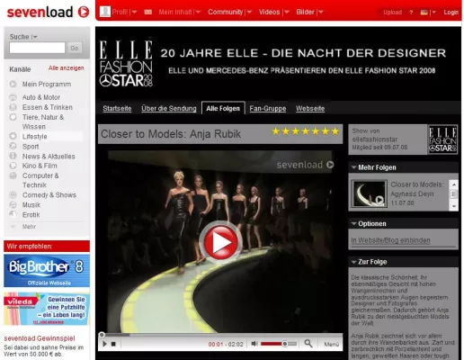 Bild: ELLE bringt internationale Topmodels zu sevenload