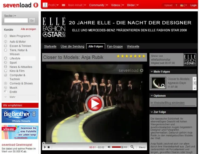 Bild: ELLE bringt internationale Topmodels zu sevenload