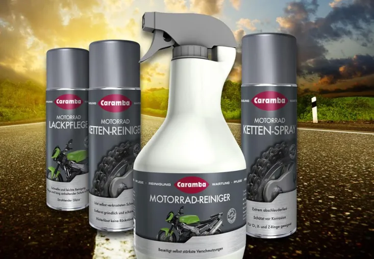 Caramba Chemie präsentiert Produktserie für Motorräder Bild: Caramba Chemie präsentiert Produktserie für Motorräder