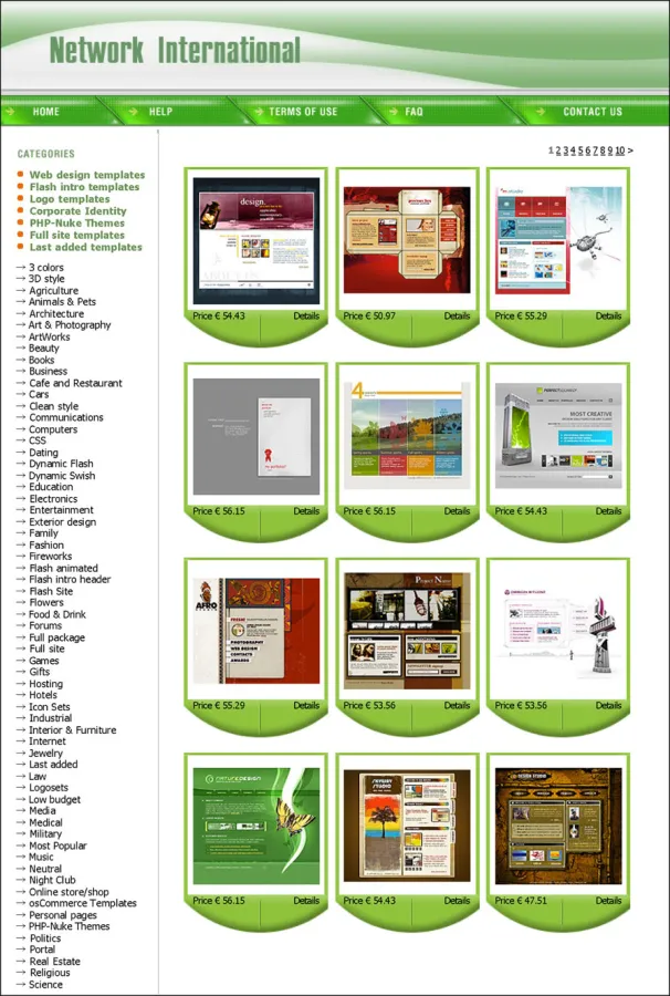 Network International bietet Tausende von professionellen Templates für alle Branchen.