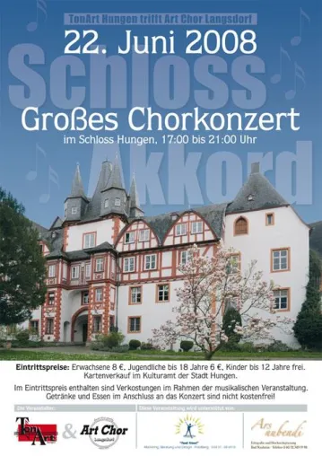 Bild: Sommerkonzert "Schloss Akkord" am 22.06.2008 im Schloss Hungen