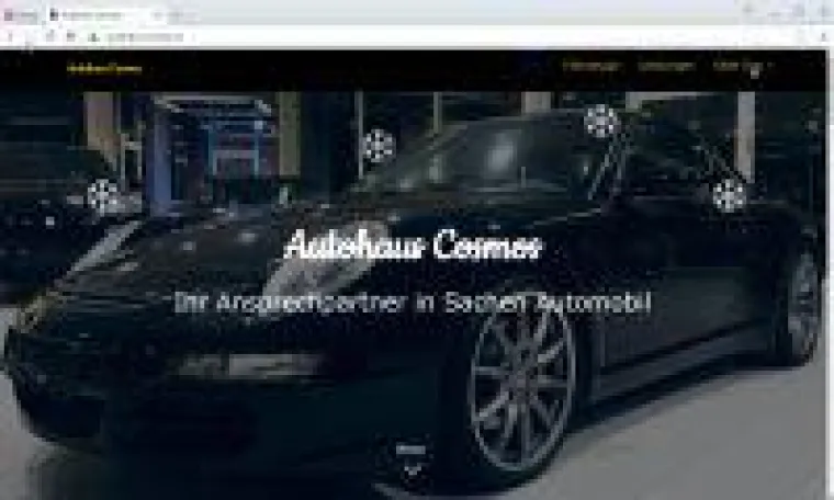 Autohaus Cosmos ab jetzt bei cmsGENIAL Bild: Autohaus Cosmos ab jetzt bei cmsGENIAL