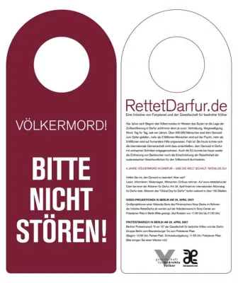 Bild: RettetDarfur.de: Einladung zur Pressekonferenz