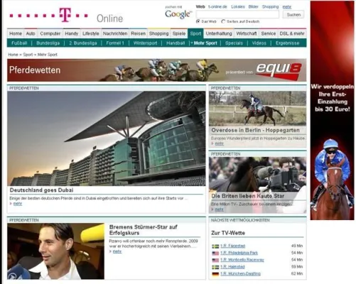 Bild: T-online.de und Equi8 media GmbH kooperieren