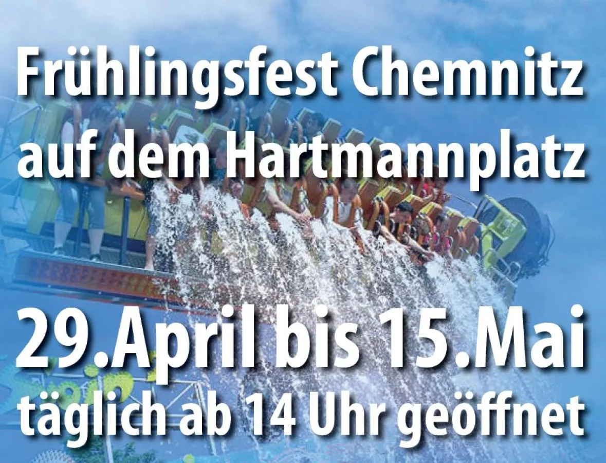 Reklame Frühlingsfest in Chemnitz