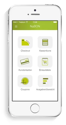 Bild: Weihnachtseinkaufe mit digitalen Kassenbons und Kundenkarten