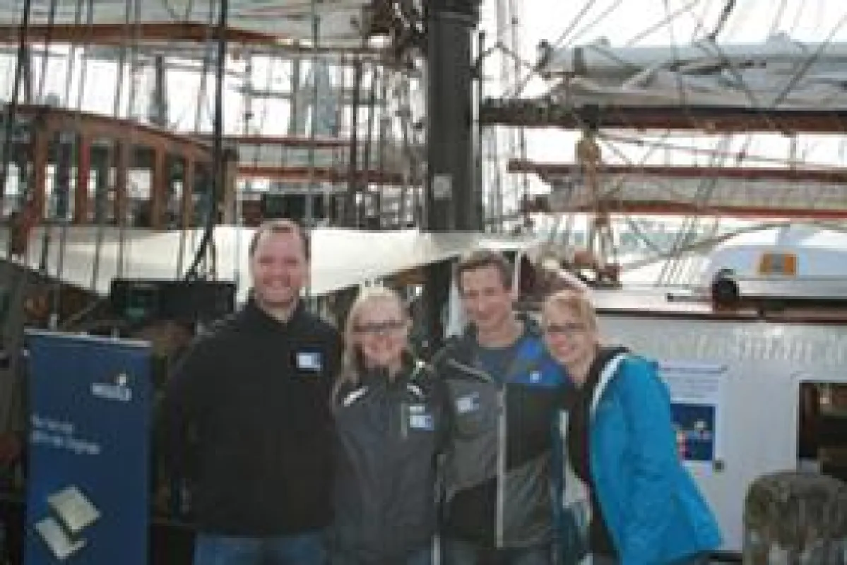 Das Wegold-Team, Wendelstein begrüßte die segelbegeisterten Zahnärzte und Zahntechniker