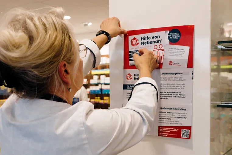 Die Agentur für Haushaltshilfe widmet den November den Apotheken vor Ort Bild: Die Agentur für Haushaltshilfe widmet den November den Apotheken vor Ort