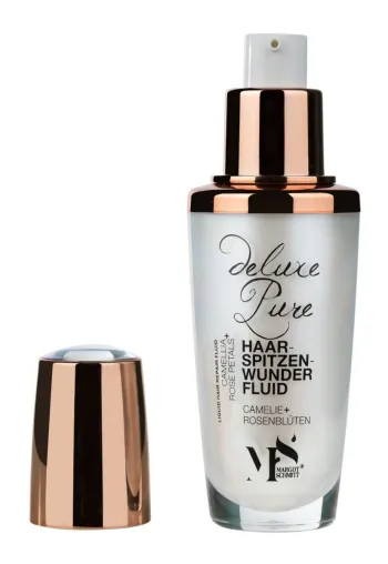 Neu von Margot Schmitt: Deluxe Pure Haarspitzenwunder Fluid mit Camelie + Rosenblüten Bild: Neu von Margot Schmitt: Deluxe Pure Haarspitzenwunder Fluid mit Camelie + Rosenblüten