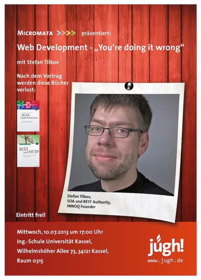 Stefan Tilkov beim JUGH-Treffen am 10. Juli 2013