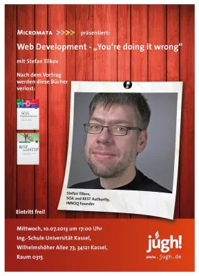 Terminhinweis: Web Development - "You're doing it wrong" Bild: Terminhinweis: Web Development - "You're doing it wrong"