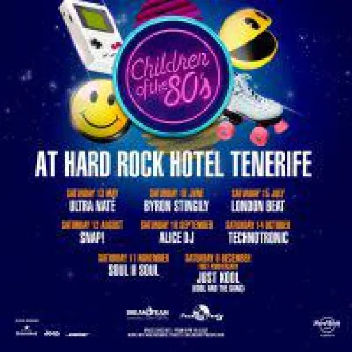 Bild: Hard Rock Hotel Tenerife bestätigt die Künstler für die restlichen "Children of the 80s"-Parties 2017