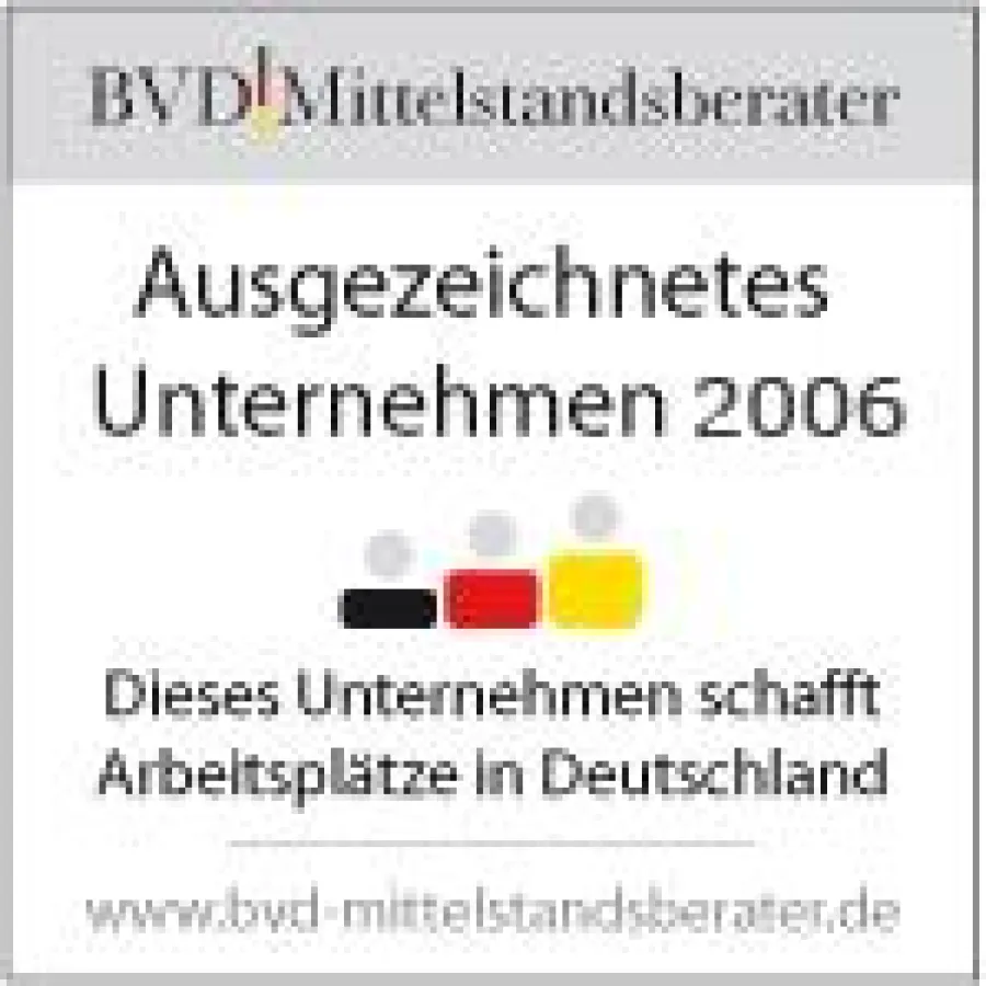 Zertifikat der Auszeichnung