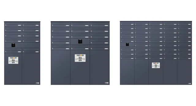 Bild: Standardgrößen bei Brief- und Paketkastenanlagen