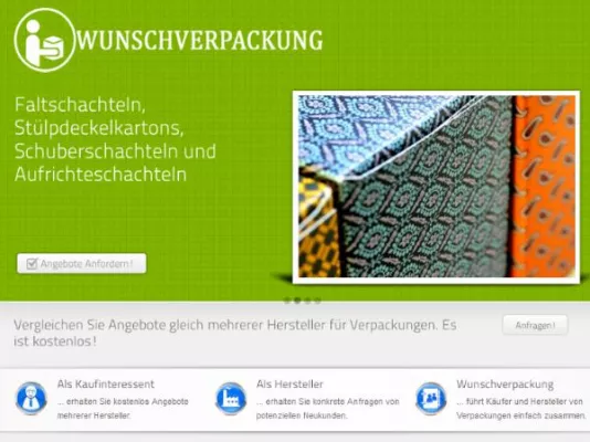 Bild: Individuelle Verpackungen: Wunschverpackung.de bringt Interessenten und Hersteller zusammen