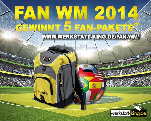 Bild: FAN-WM 2014: werkstatt-king.de verlost 5 Fan-Pakete