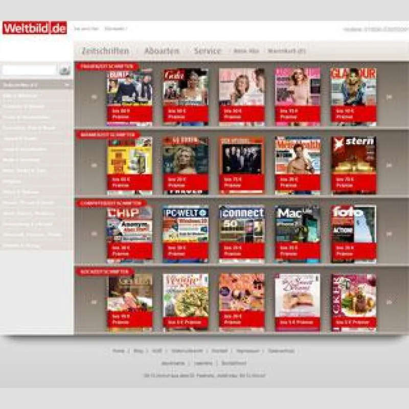 NVG Zeitschriftenkiosk bei Weltbild