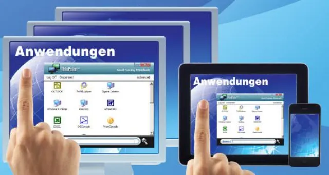 Bild: Desktop-Virtualisierung mit Anwendungsbereitstellung auf jedem Endgerät