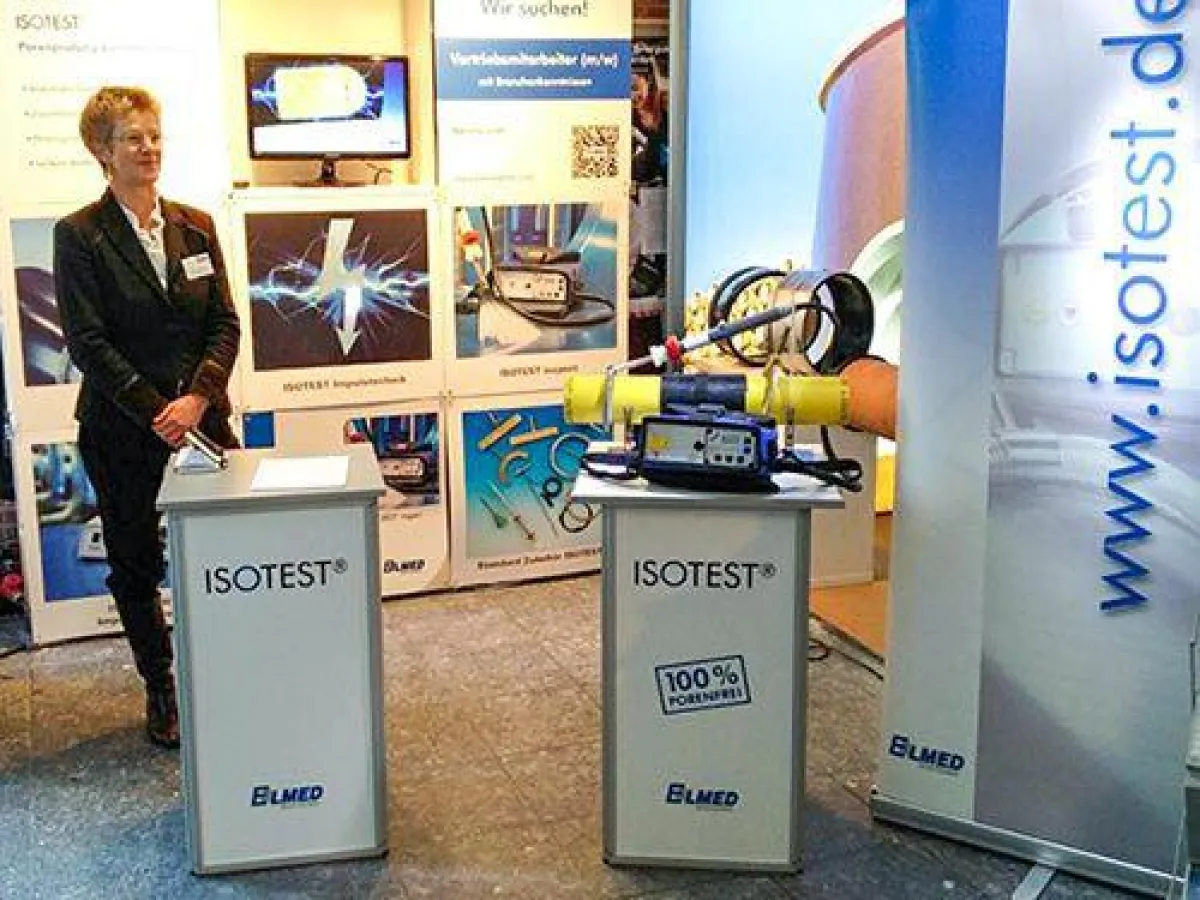 Der ELMED-Stand auf dem Oldenburger Rohrleitungsforum 2018