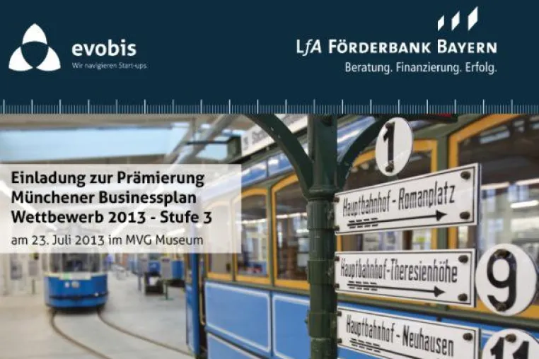 Bild: Prämierung Münchener Businessplan Wettbewerb 2013 am 23. Juli