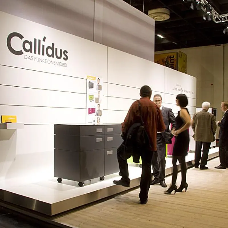 Verschiedene Möglichkeiten von Callidus wurden auf der Orgatec präsentiert.
