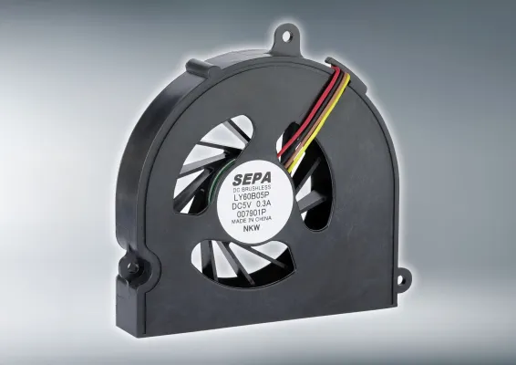 Bild: Radiallüfter LY60B – nur 12,5 mm hoch, aber unglaublich stark