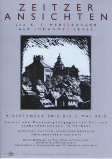 Bild: Vortrag in der Ausstellung "Zeitzer Ansichten von K.E. Merseburger und J. Lebek"