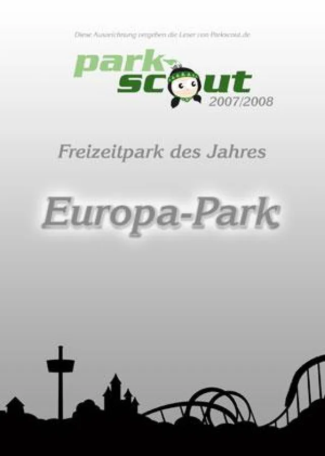 Die Parkscout.de-Leser wählten den Europa-Park zum Freizeitpark des Jahres 2007/2008