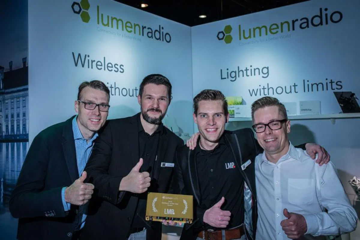 Peter Lindkvist (LumenRadio), Oliver Winkler, Nikolai Klostermann (beide LMP), Niclas Norlén (LumenR