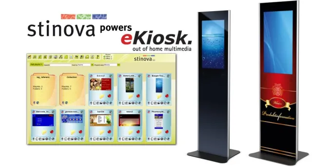 Bild: Stinova und eKiosk starten SaaS Portal für Digital Signage Kunden