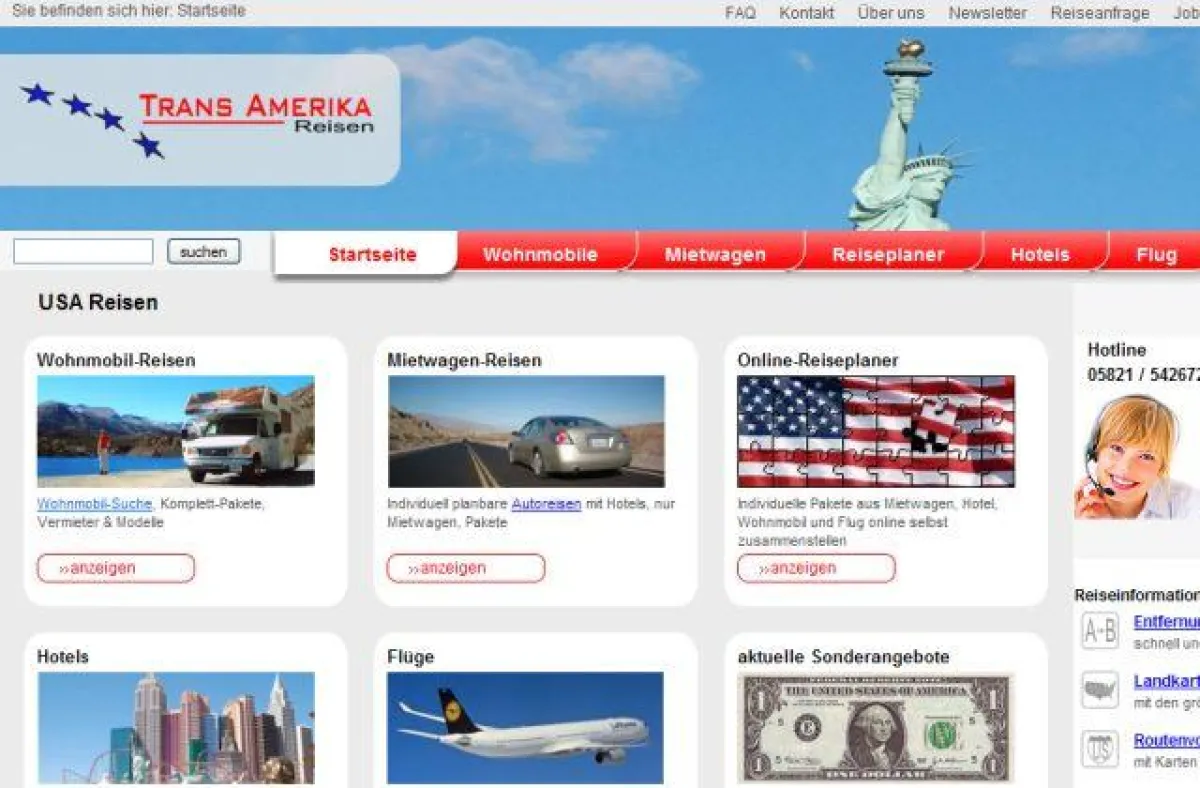 Die neue Website von Trans Amerika Reisen