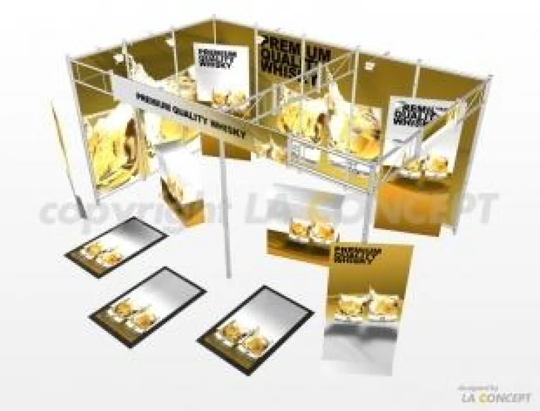 Beispiel Octanorm OCTAquick Messestand von LA CONCEPT