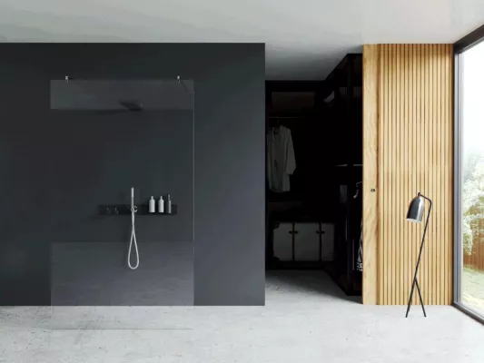 Bild: Moderne Badspiegel mit sparsamer LED-Technologie