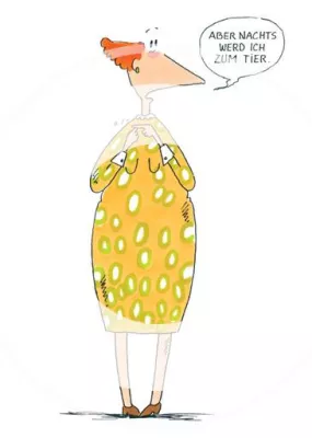 Bild: Mobile Cartoonausstellung auf der Büchermeile beim Langenfelder Herbstmarkt